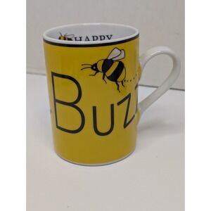 Buzz Coffee Mug Yellow Happy Bee Zzzz Ceramic Cup  Gift Department 56